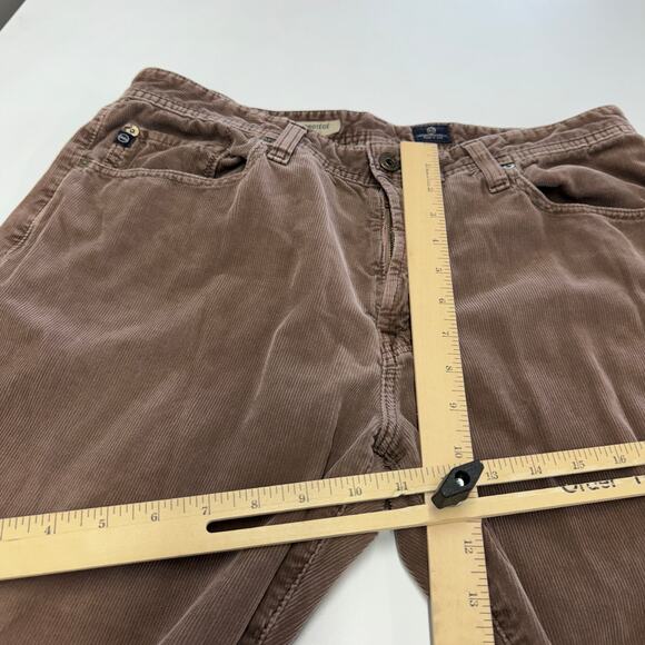 Adriano Goldschmied Pants Mens 36 x 29 Brown Protege Straight Leg Pima Cotton - Picture 7 of 8